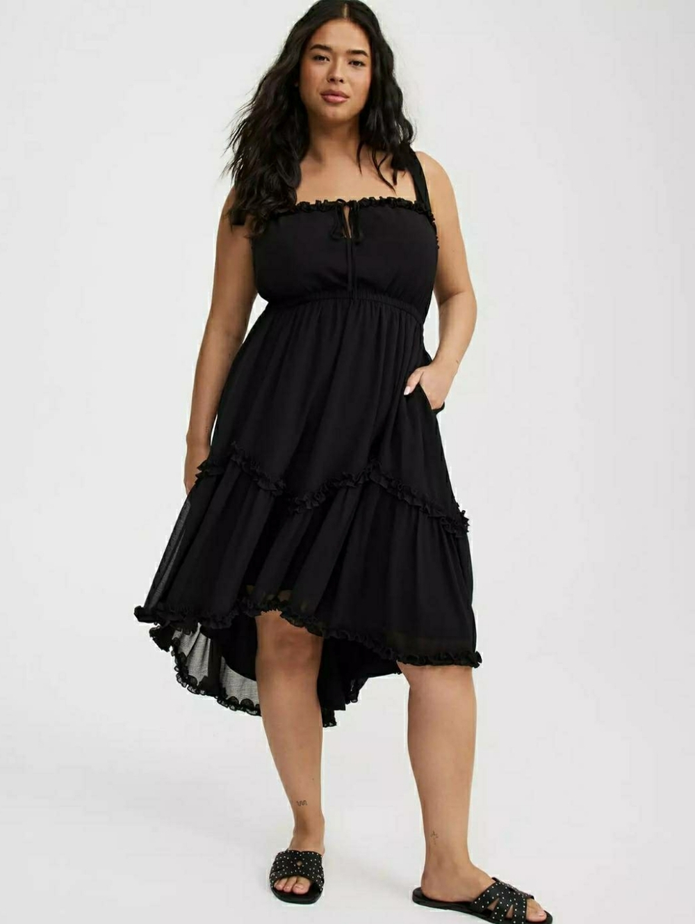 Torrid Hi-Low Tie Detail Dress